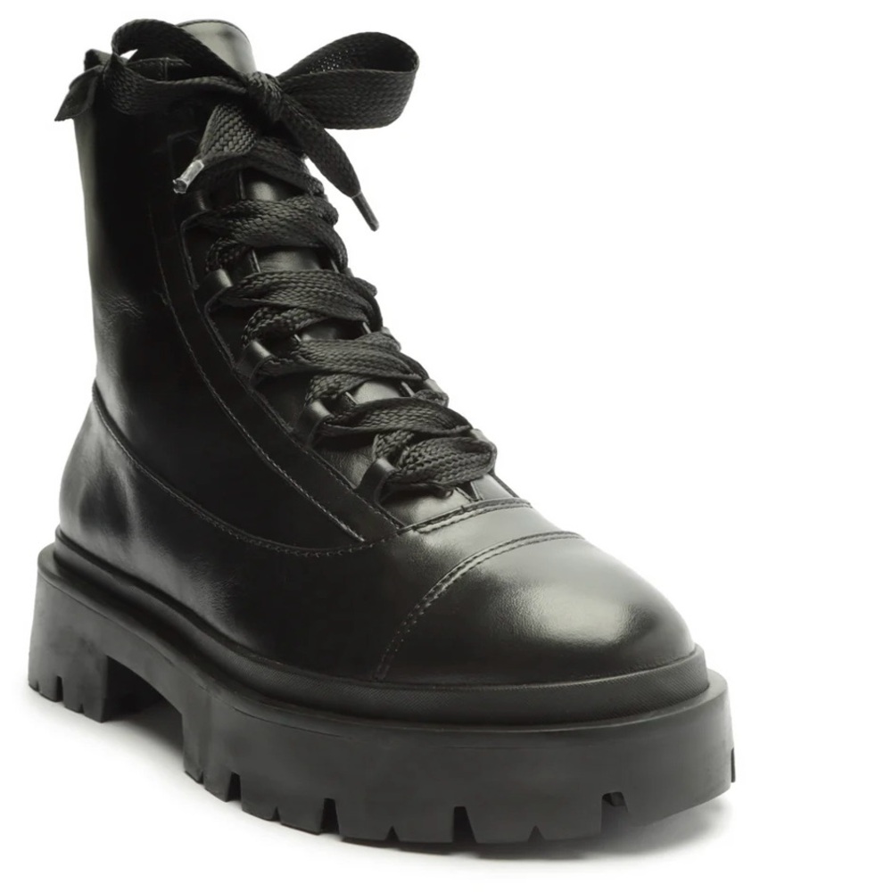 Schutz Kaile Atanado Prime Leather Bootie Size 7.5 Black